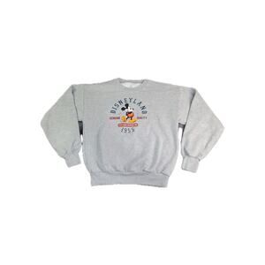Disneyland Resort Sz XL Mickey Mouse Sweatshirt Young Sweatshirt Gray C1-34
